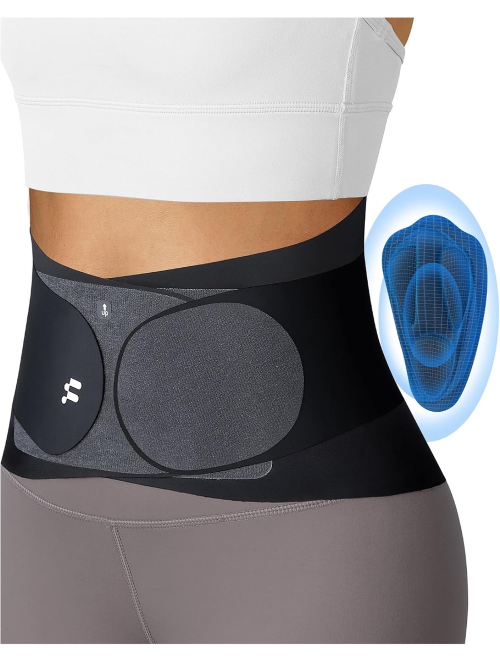 Fitomo Ultra Thin Invisible Lower Back Support Belt | Size L